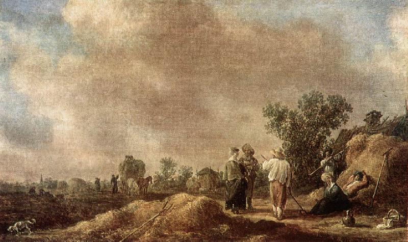 Haymaking, Jan van Goyen